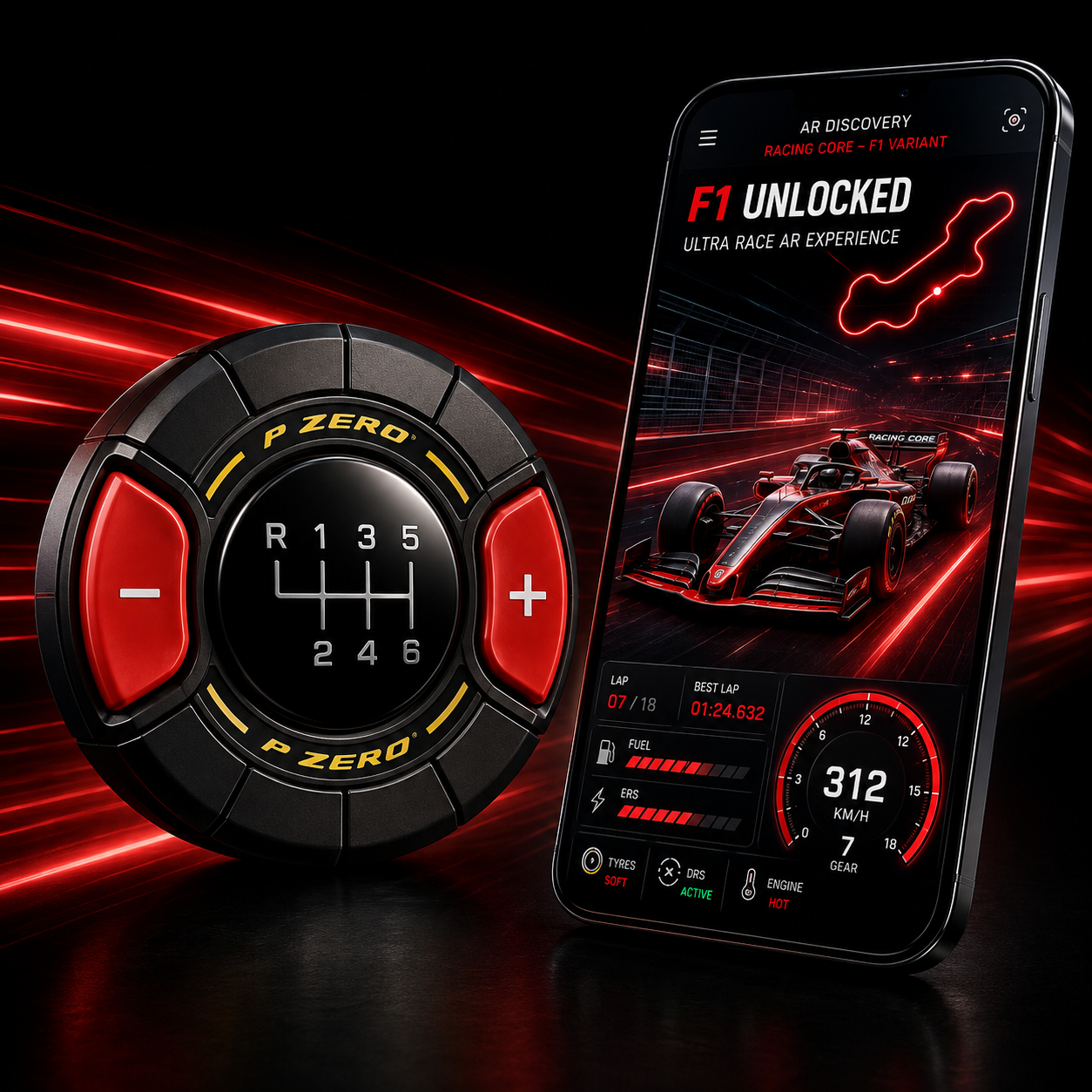 Racing Core F1 variant and VX-07 Aether AR racing experience